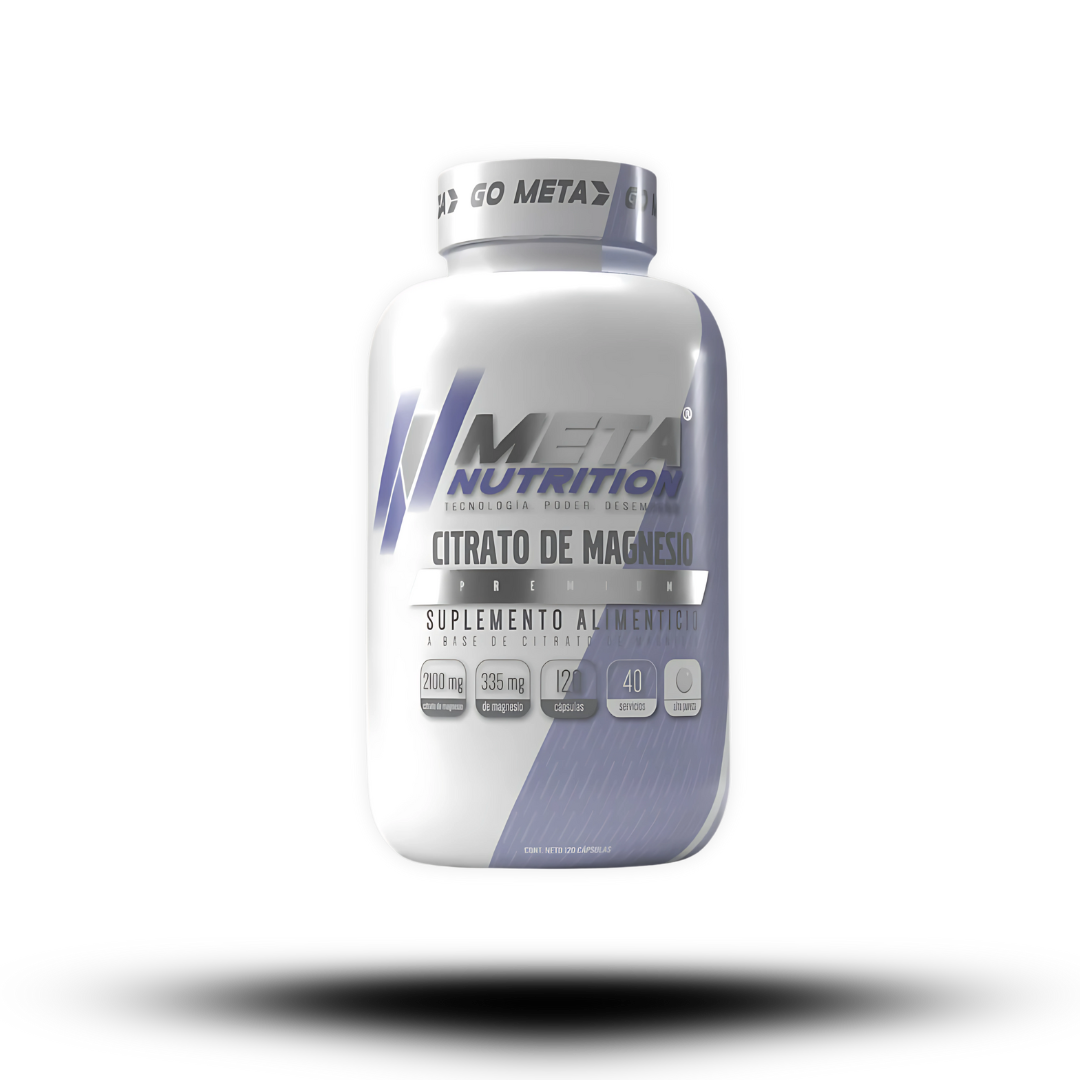 120 Caps | Citrato de Magnesio Meta Nutrition